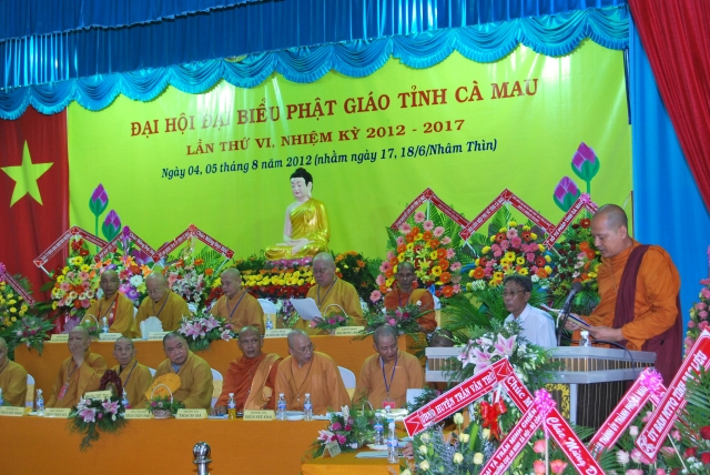 Cà Mau: Đại Hội Đại Biểu Phật Giáo Nhiệm Kỳ VI (2012 – 2017)