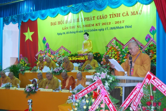 Cà Mau: Đại Hội Đại Biểu Phật Giáo Nhiệm Kỳ VI (2012 – 2017)