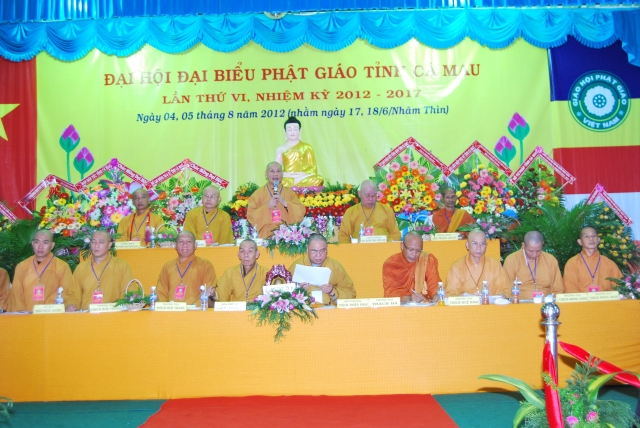 Cà Mau: Đại Hội Đại Biểu Phật Giáo Nhiệm Kỳ VI (2012 – 2017)