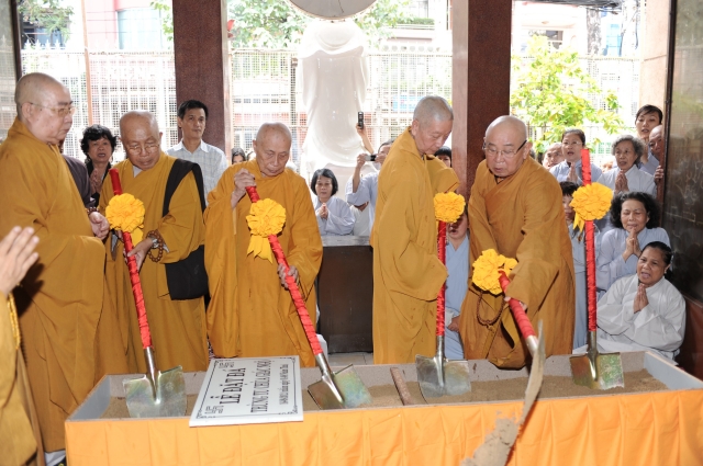 TP. HCM: Lễ đặt đá xây dựng mới chùa Giác Ngộ
