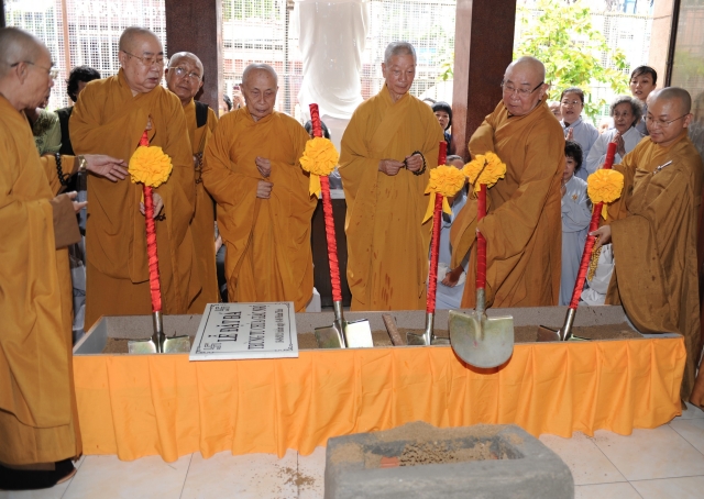 TP. HCM: Lễ đặt đá xây dựng mới chùa Giác Ngộ