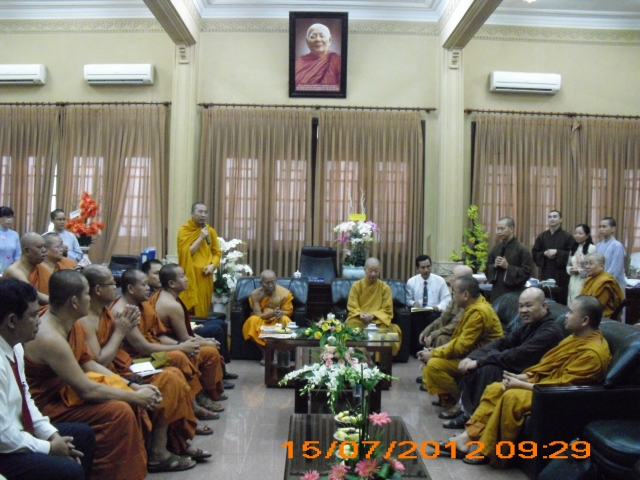 Phái đoàn Phật giáo - Bộ Tôn giáo - Nghi lễ vương quốc Camphuchia thăm hữu nghị chính thức tại TP. HCM