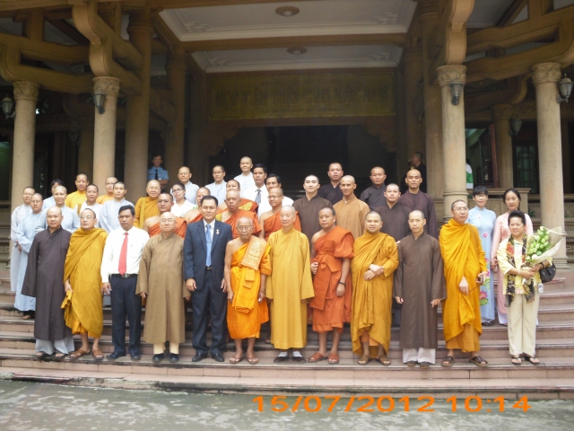 Phái đoàn Phật giáo - Bộ Tôn giáo - Nghi lễ vương quốc Camphuchia thăm hữu nghị chính thức tại TP. HCM