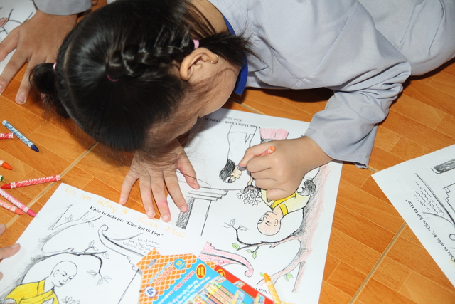 Đồng Nai: Chùm ảnh gameshow cuộc thi “Hồi trống pháp” và tô tranh với chủ đề: “Mái chùa con yêu”