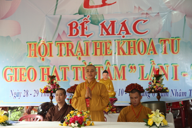 Đồng Nai: Kết thúc khóa tu mùa hè “Gieo hạt từ tâm” – chùa Thiên Chánh