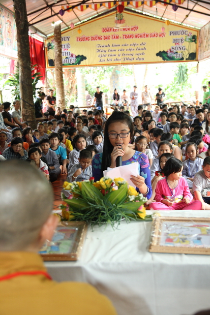 Đồng Nai: Kết thúc khóa tu mùa hè “Gieo hạt từ tâm” – chùa Thiên Chánh