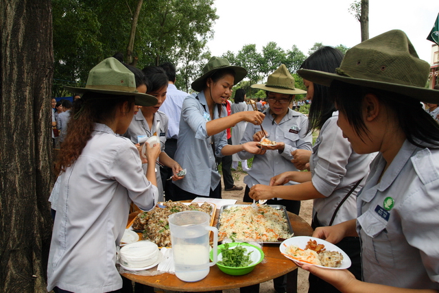 Đồng Nai: Chùm ảnh trại Hạnh ngành Nữ - Hoành tráng với phiên chợ quê hương
