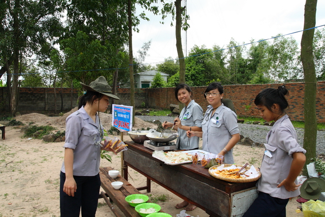 Đồng Nai: Chùm ảnh trại Hạnh ngành Nữ - Hoành tráng với phiên chợ quê hương