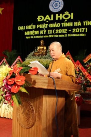Chính thức khai mạc Đại hội đại biểu Phật giáo Hà Tĩnh nhiệm kỳ II (2012 - 2017)