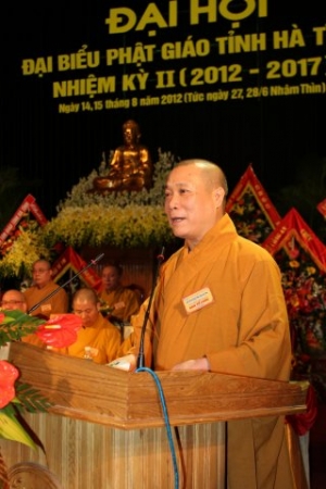 Chính thức khai mạc Đại hội đại biểu Phật giáo Hà Tĩnh nhiệm kỳ II (2012 - 2017)