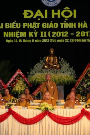 Chính thức khai mạc Đại hội đại biểu Phật giáo Hà Tĩnh nhiệm kỳ II (2012 - 2017)