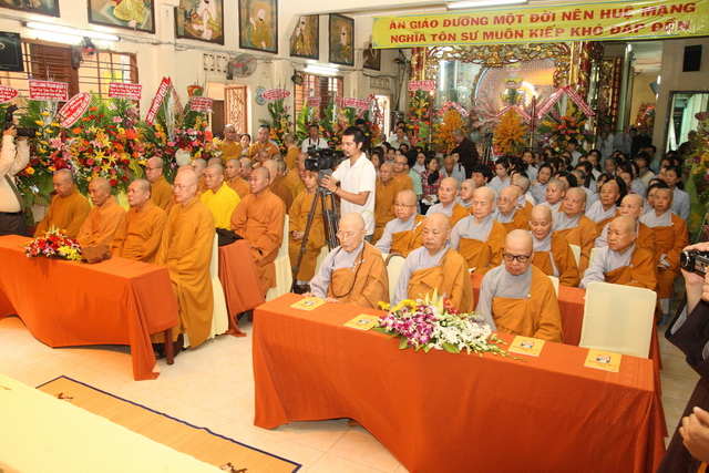 TP. HCM: Lễ đặt đá đại trùng tu chùa Giác Ngộ và lễ húy kỵ lần thứ 20 của cố hòa thượng viện chủ thượng Thiện hạ Huệ