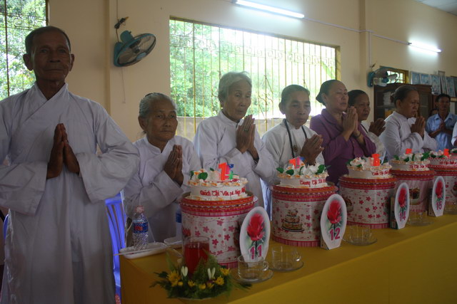 Kiên Giang: Lễ mừng thọ tập thể tại tịnh xá Ngọc Phúc