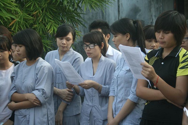 Hà Nội: Khóa tu an lạc dành cho các bạn trẻ tại Chùa Sủi