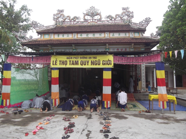 Quảng Trị: NPĐ An Trú  tổ chức lễ Quy y cho 120 giới tử