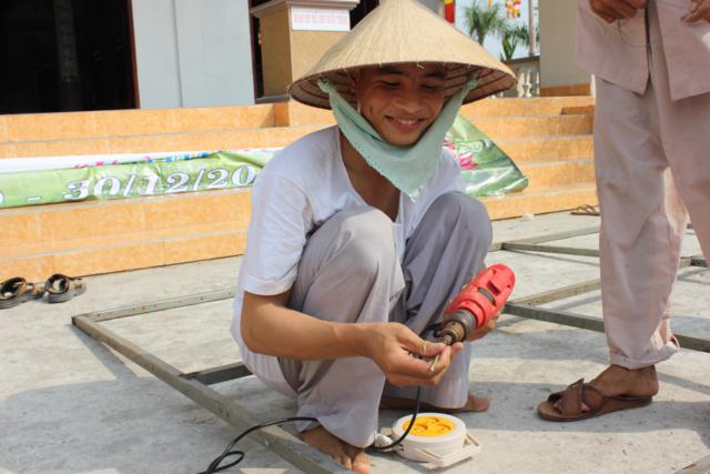 Long An: Chùa Khánh Ninh - Không khí chuẩn bị khoá tu mùa đông
