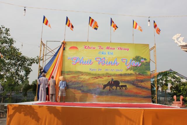 Long An: Chùa Khánh Ninh - Không khí chuẩn bị khoá tu mùa đông