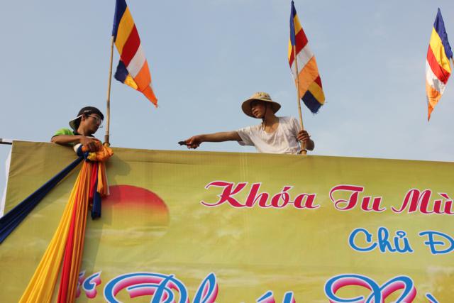 Long An: Chùa Khánh Ninh - Không khí chuẩn bị khoá tu mùa đông