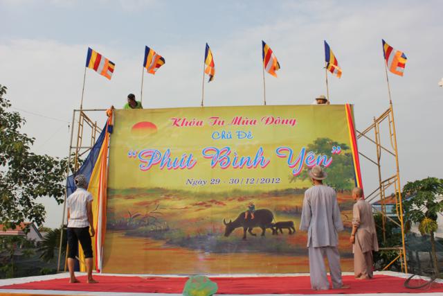 Long An: Chùa Khánh Ninh - Không khí chuẩn bị khoá tu mùa đông
