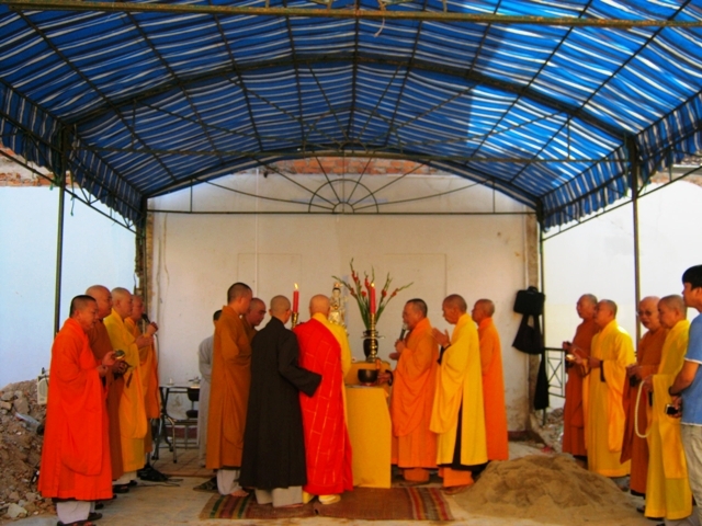 Khánh Hòa: Lễ đặt đá đại trùng tu chùa Nghĩa Quang