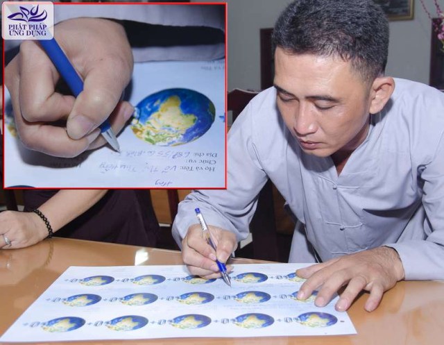 Giờ Trái Đất 2013: Đông đảo Phật tử tham gia ký tên vào hiệp ước &quot;Bảo vệ môi trường Xanh - Sạch - Đẹp&quot;