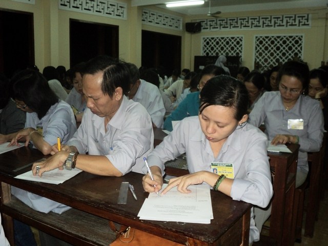 Khánh Hòa: Thi Kết thúc chương trình ba năm học Phật Pháp căn bản