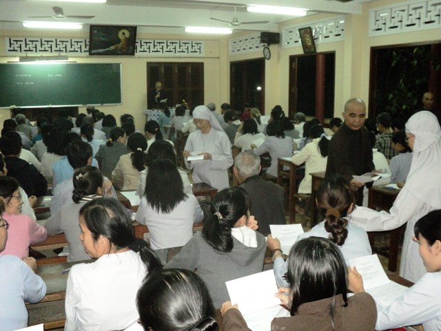 Khánh Hòa: Thi Kết thúc chương trình ba năm học Phật Pháp căn bản