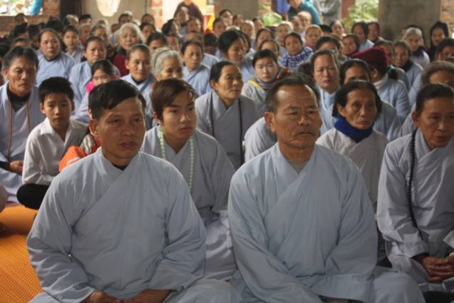 Chùa Xuân Đài: Lễ Phật thành đạo và Phật tử nghe pháp của TT. Thích Nhật Từ