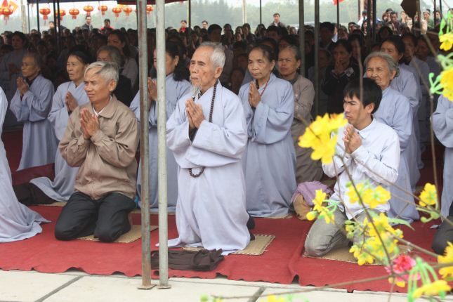 Hà Tĩnh: Lễ &quot;cầu&quot; được an tại ngôi chùa Tịnh Pháp
