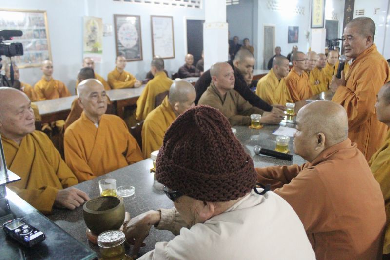 Khẩn trương chuẩn bị lễ nhập kim quan Hòa thượng viện chủ Sơn Thắng Thiền Viện