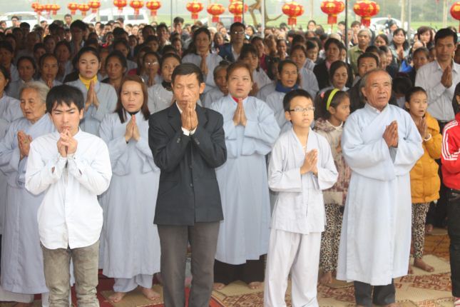 Hà Tĩnh: Lễ &quot;cầu&quot; được an tại ngôi chùa Tịnh Pháp