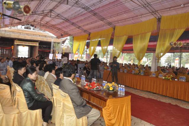 Hà Tĩnh: Long trọng tổ chức Đại lễ lạc thành, an vị tượng Phật tại chùa Phong Phạn