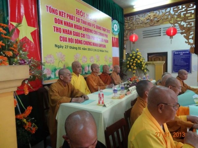 Đồng Tháp: Ban Trị sự Phật giáo tổ chức Hội nghị tổng kết công tác Phật sự năm 2012