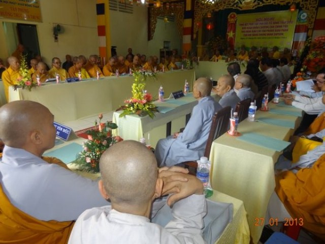 Đồng Tháp: Ban Trị sự Phật giáo tổ chức Hội nghị tổng kết công tác Phật sự năm 2012