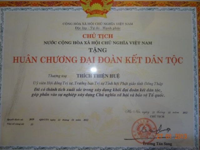 Đồng Tháp: Ban Trị sự Phật giáo tổ chức Hội nghị tổng kết công tác Phật sự năm 2012