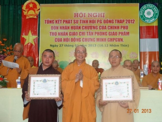 Đồng Tháp: Ban Trị sự Phật giáo tổ chức Hội nghị tổng kết công tác Phật sự năm 2012