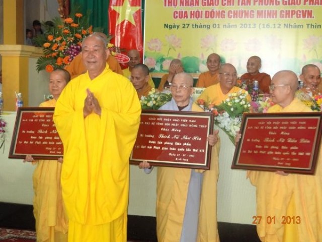 Đồng Tháp: Ban Trị sự Phật giáo tổ chức Hội nghị tổng kết công tác Phật sự năm 2012