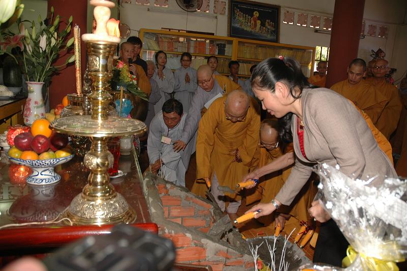 TP. HCM: Lễ đặt đá trùng tu chùa Phước Thiện An