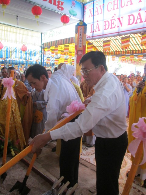 Bình Thuận: Chùa An Lạc tổ chức lễ đặt đá xây dựng Chánh điện