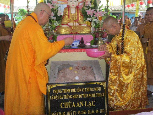 Bình Thuận: Chùa An Lạc tổ chức lễ đặt đá xây dựng Chánh điện