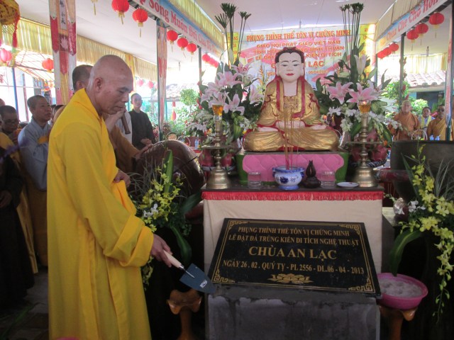 Bình Thuận: Chùa An Lạc tổ chức lễ đặt đá xây dựng Chánh điện