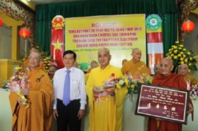 Đồng Tháp: Ban Trị sự Phật giáo tổ chức Hội nghị tổng kết công tác Phật sự năm 2012