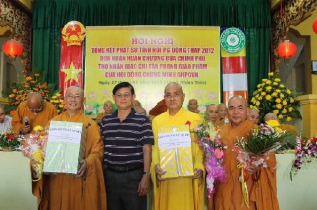 Đồng Tháp: Ban Trị sự Phật giáo tổ chức Hội nghị tổng kết công tác Phật sự năm 2012