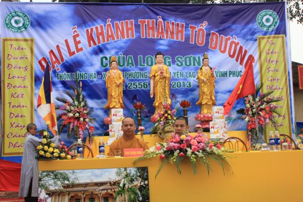 Vĩnh Phúc: Khánh thành Tổ đường chùa Long Sơn