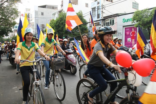 Ban Văn hóa THPG TP. HCM: Diễu hành xe đạp kêu gọi bảo vệ môi trường