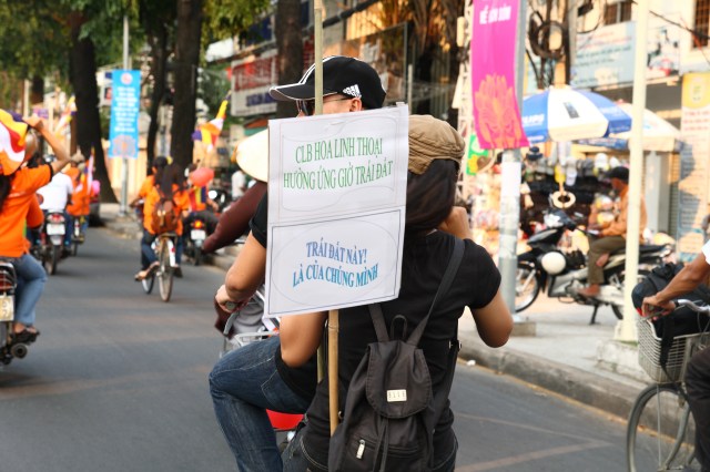 Ban Văn hóa THPG TP. HCM: Diễu hành xe đạp kêu gọi bảo vệ môi trường