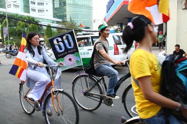 Ban Văn hóa THPG TP. HCM: Diễu hành xe đạp kêu gọi bảo vệ môi trường