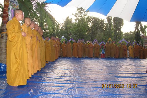 Vĩnh Long: Xúc động chùm ảnh lễ tiễn đưa HT. Thích Đắc Pháp về cõi Phật
