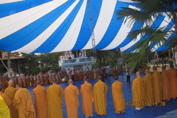 Vĩnh Long: Xúc động chùm ảnh lễ tiễn đưa HT. Thích Đắc Pháp về cõi Phật