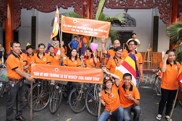 Ban Văn hóa THPG TP. HCM: Diễu hành xe đạp kêu gọi bảo vệ môi trường